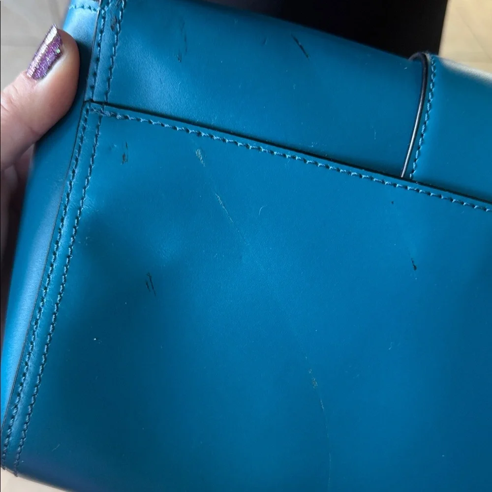 Etienne Aigner Teal Crossbody Bag - Picture 6 of 7
